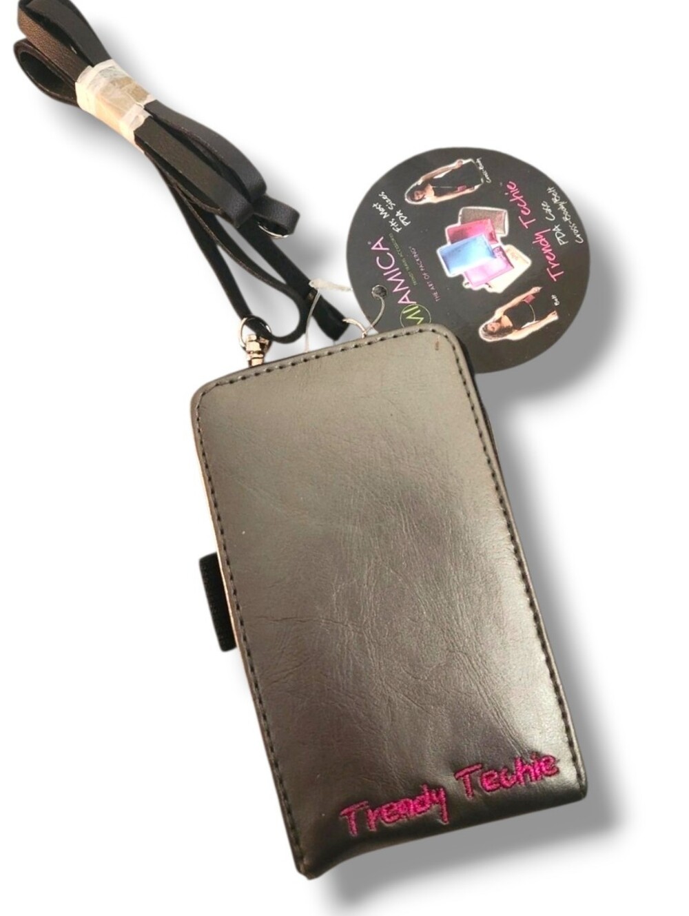 ID Wallet Trendy Techie PDA Phone Case Purse With Cross Shoulder Strap